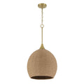 Craftmade Keira 1 Light Pendant In Satin Brass