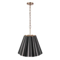 Craftmade Poppie 3 Light 18'' Pendant In Flat Black/satin Brass