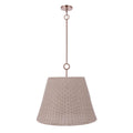 Craftmade Kirsten 3 Light 24'' Pendant In Premium Bronze (white Rattan)