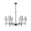 Craftmade Astor 6 Light Chandelier In Flat Black