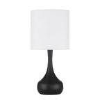 Craftmade 86226FB-T Flat Black Pallo 1 Light Table Lamp In Flat Black Image 1