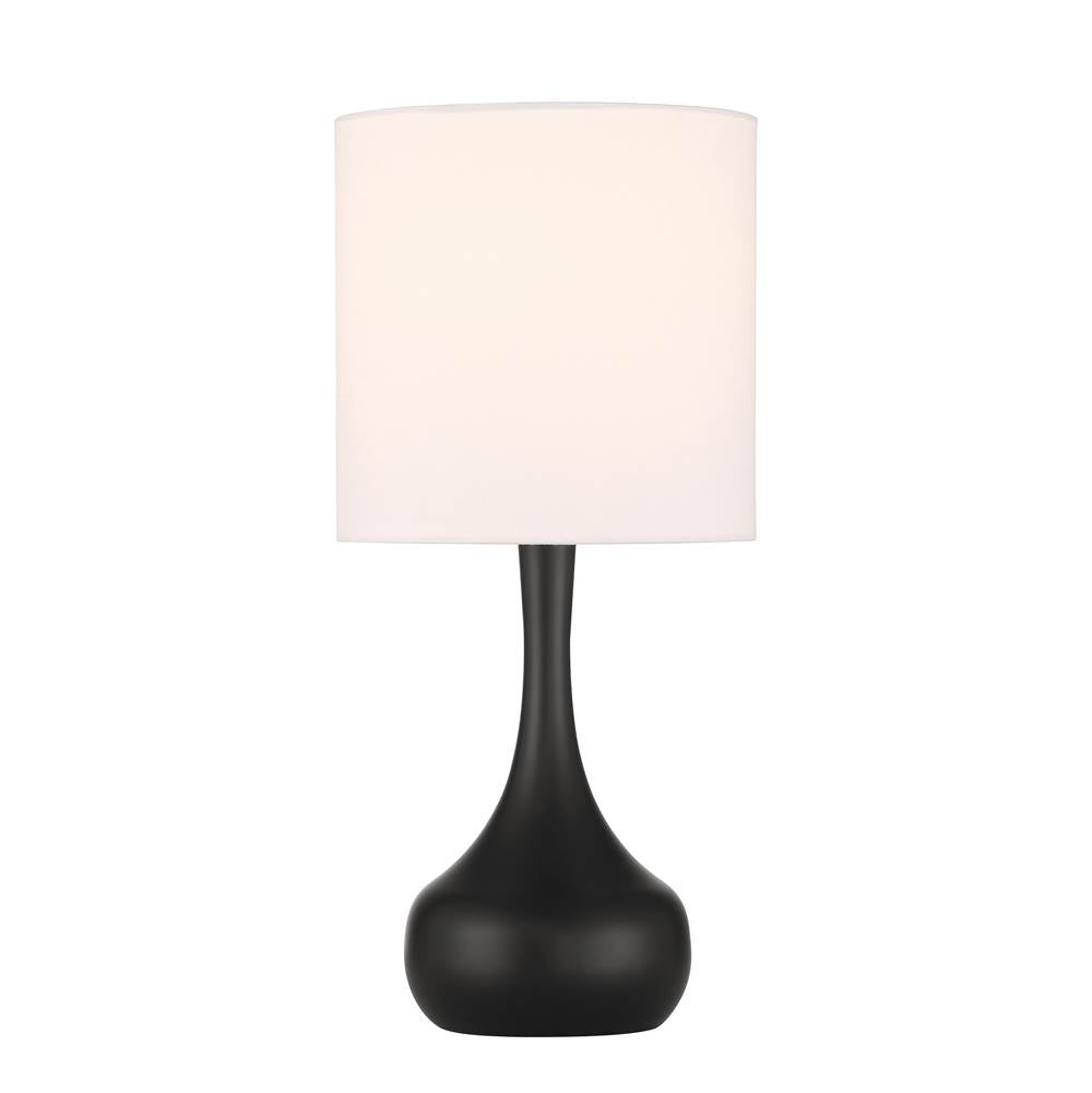 Craftmade Pallo 1 Light Table Lamp In Flat Black