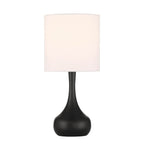 Craftmade Pallo 1 Light Table Lamp In Flat Black