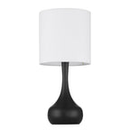 Craftmade 86226FB-T Flat Black Pallo 1 Light Table Lamp In Flat Black Image 6