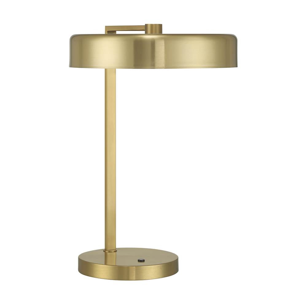 Craftmade 87019SB-T Satin Brass Keeva 1 Light Table Lamp In Satin Brass Image 4