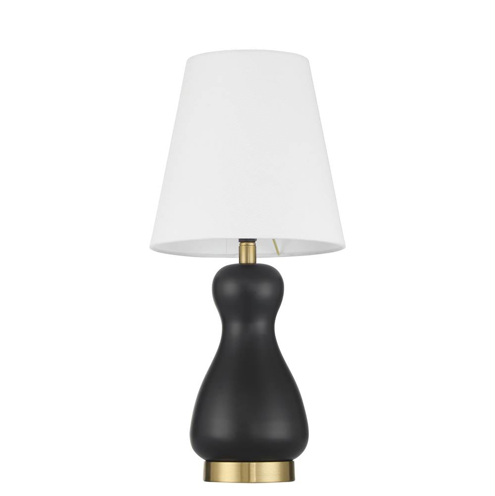 Craftmade 87020FBSB-T Flat Black,Satin Brass Gloria 1 Light Table Lamp In Flat Black/satin Brass Image 6