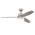 Craftmade BEL52BNK3-LED Brushed Polished Nickel Beltre 52'' 3-blade Ceiling Fan In Brushed Polished Nickel W/ Brushed Nickel/maple Blades; Integrated Light Kit Image 1