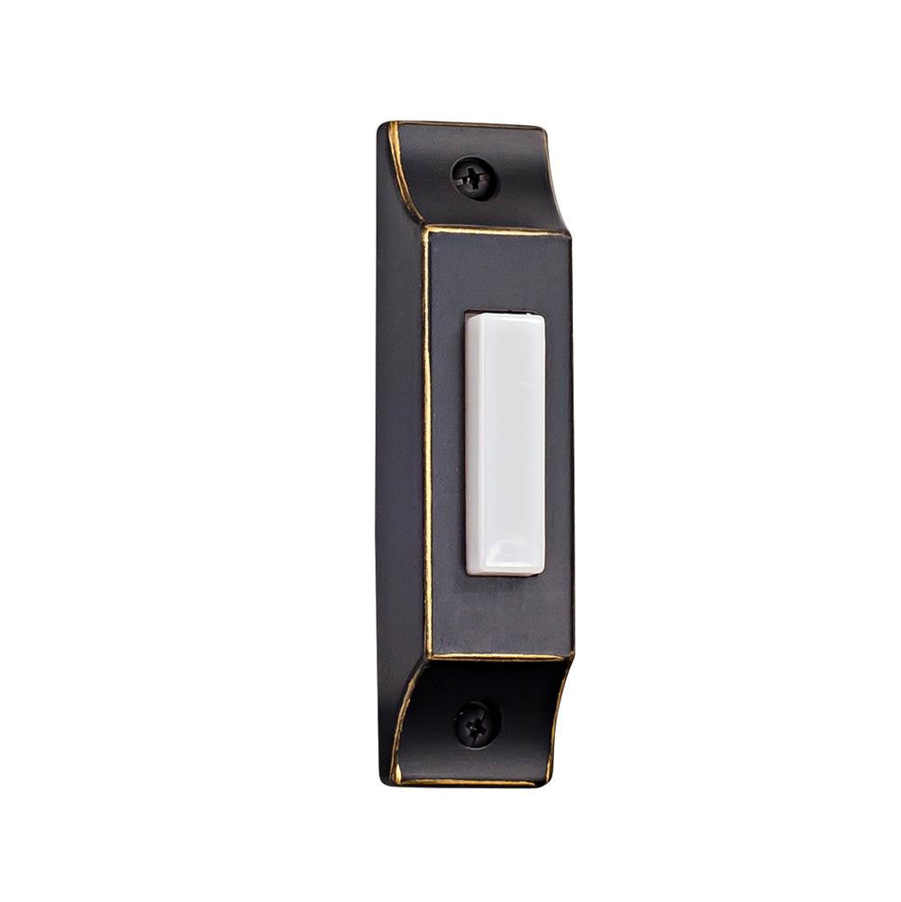 Craftmade  Surface Mount Die-cast Builder's Series Led Lighted Push Button In Antique Bronze