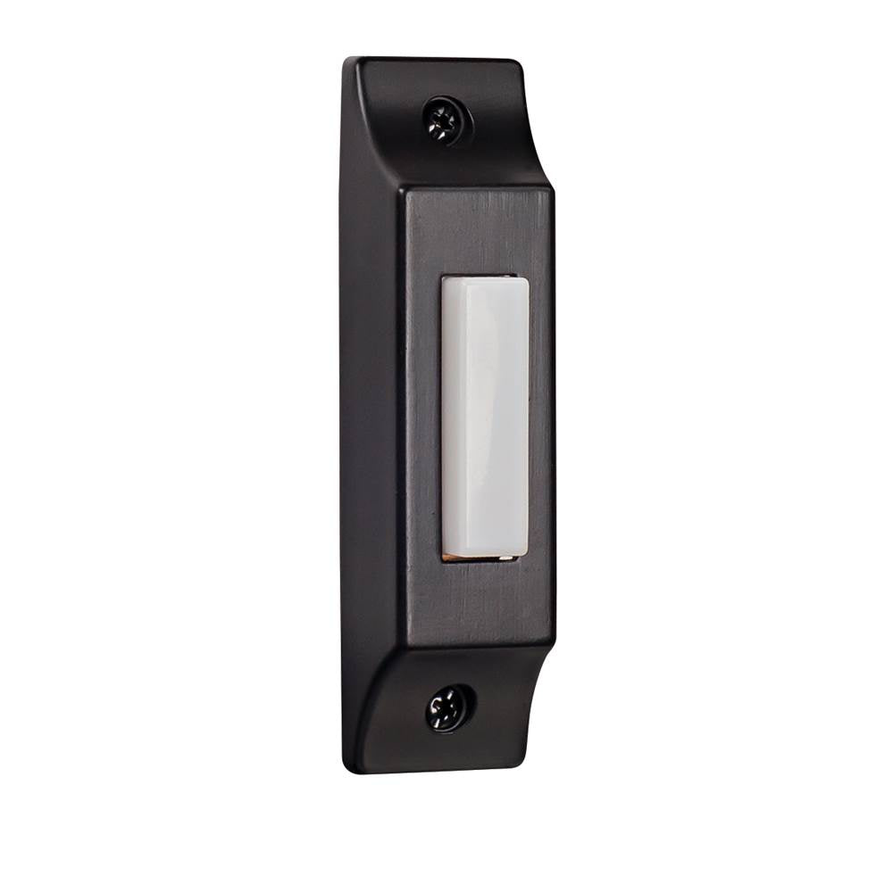 Craftmade  Surface Mount Die-cast Builder's Series Led Lighted Push Button In Matte Black