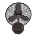 Craftmade BW116AG3-HW Aged Bronze Textured Bellows I 14'' 3-blade Hard-wired Indoor/outdoor (damp) Wall Fan In Aged Bronze Textured W/ Aged Bronze Blades; Not Light Kit Adaptable Image 1