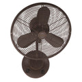 Craftmade BW116AG3 Aged Bronze Textured Bellows I 14'' 3-blade Indoor/outdoor (damp) Wall Fan In Aged Bronze Textured W/ Aged Bronze Blades; Not Light Kit Adaptable Image 1