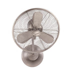 Craftmade Bellows I Bellows I 14'' 3-blade Hard-wired Indoor/outdoor (damp) Wall Fan In Aged Bronze Textured W/ Aged Bronze Blades; Not Light Kit Adaptable