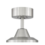 Craftmade CHP60BNK9 Brushed Polished Nickel Champion 60'' 9-blade Ceiling Fan In Brushed Polished Nickel W/ Brushed Nickel/flat Black Blades; Light Kit Included (optional) Image 2