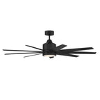 Craftmade Champion 60'' 9-blade Ceiling Fan In Brushed Polished Nickel W/ Brushed Nickel/flat Black Blades; Light Kit Included (optional)