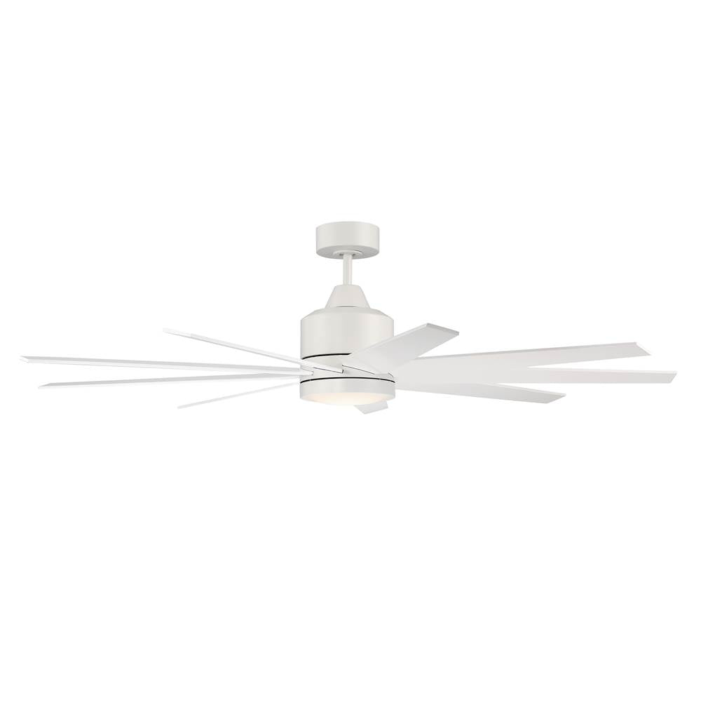 Craftmade Champion 60'' 9-blade Ceiling Fan In Brushed Polished Nickel W/ Brushed Nickel/flat Black Blades; Light Kit Included (optional)