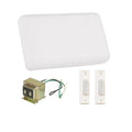 Craftmade Builder Chime Builder Chime Kit In White With 2 Illuminated White Buttons And T1630 Transformer