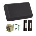 Craftmade Builder Chime Builder Chime Kit In Flat Black With 2 Illuminated Black Buttons And T1630 Transformer
