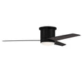Craftmade Cole 52'' 3-blade Indoor/outdoor (damp) Ceiling Fan In Flat Black W/ Flat Black/greywood Blades; Light Kit Included (optional)