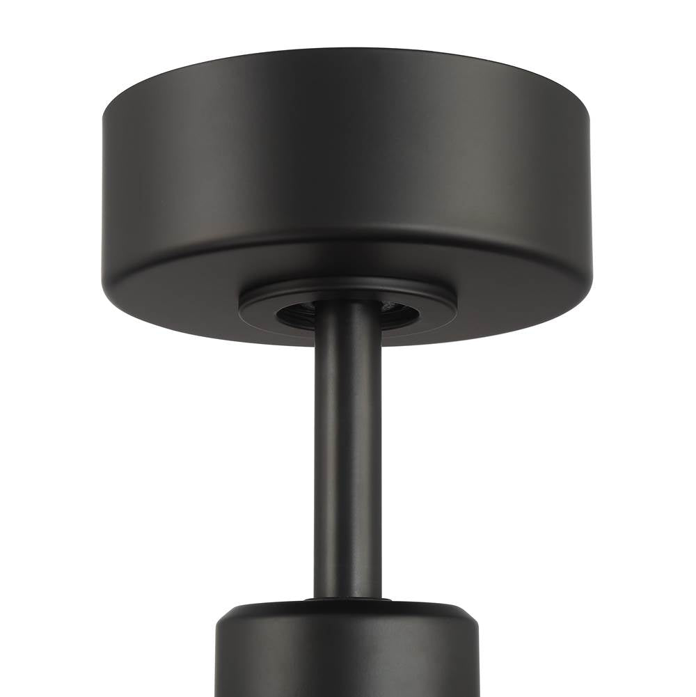 Craftmade CLZ72FB6-NWF Flat Black Chilz 72'' 6-blade Indoor/outdoor (damp) Ceiling Fan In Flat Black With Flat Black Blades, Light Kit Included (optional) Image 4