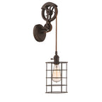 Craftmade CPMKPW-1ABZ Aged Bronze Brushed Design-a-fixture 1 Light Keyed Socket Pulley Wall Sconce Hardware In Aged Bronze Brushed Image 2