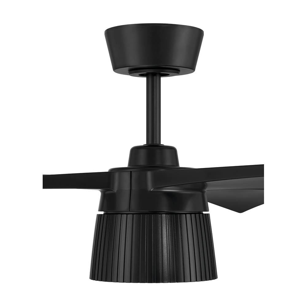 Craftmade CTO52FB3 Flat Black Canto 52'' 3-blade Indoor/outdoor (damp) Ceiling Fan In Flat Black With Flat Black Blades, Light Kit Included (optional) Image 7