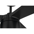 Craftmade CTO52FB3 Flat Black Canto 52'' 3-blade Indoor/outdoor (damp) Ceiling Fan In Flat Black With Flat Black Blades, Light Kit Included (optional) Image 5