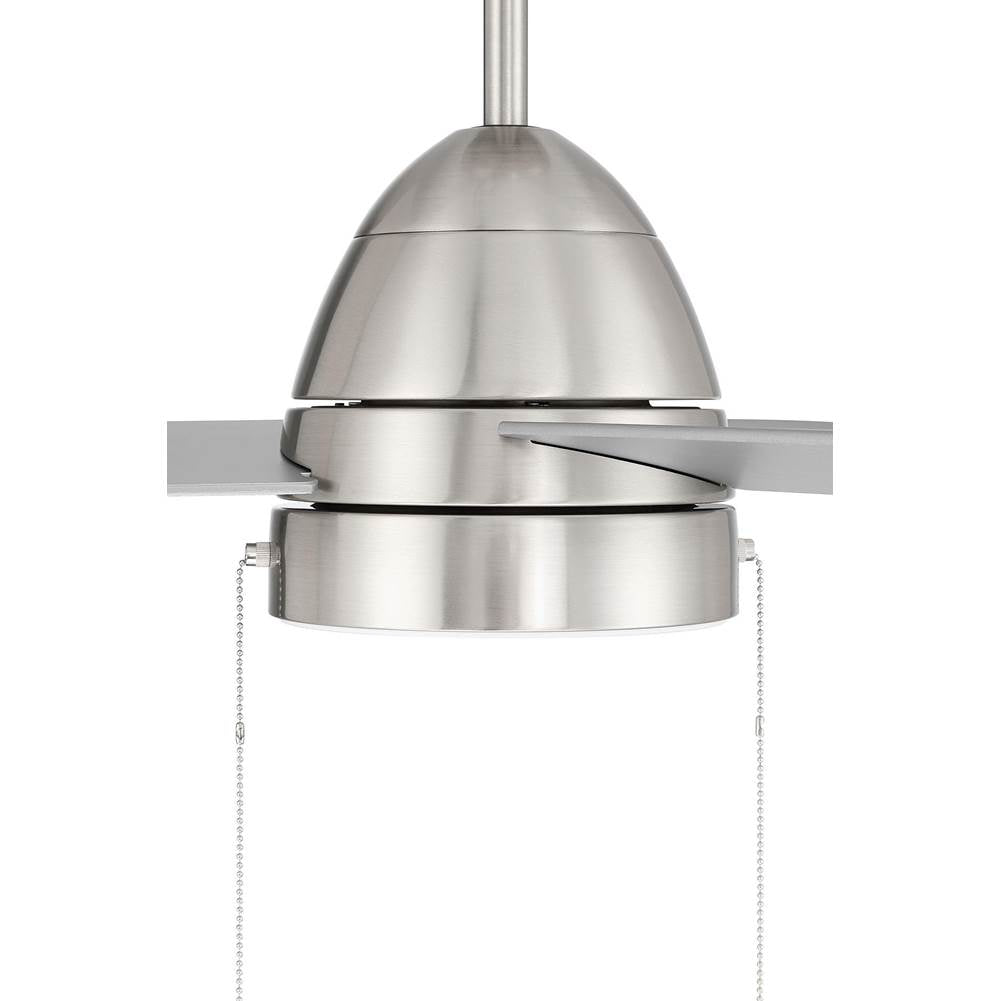 Craftmade CZY52BNK3 Brushed Polished Nickel Cozy 52'' 3-blade Ceiling Fan With Pull Chain In Brushed Polished Nickel With Brushed Nickel Blades, Light Kit Included (optional) Image 7