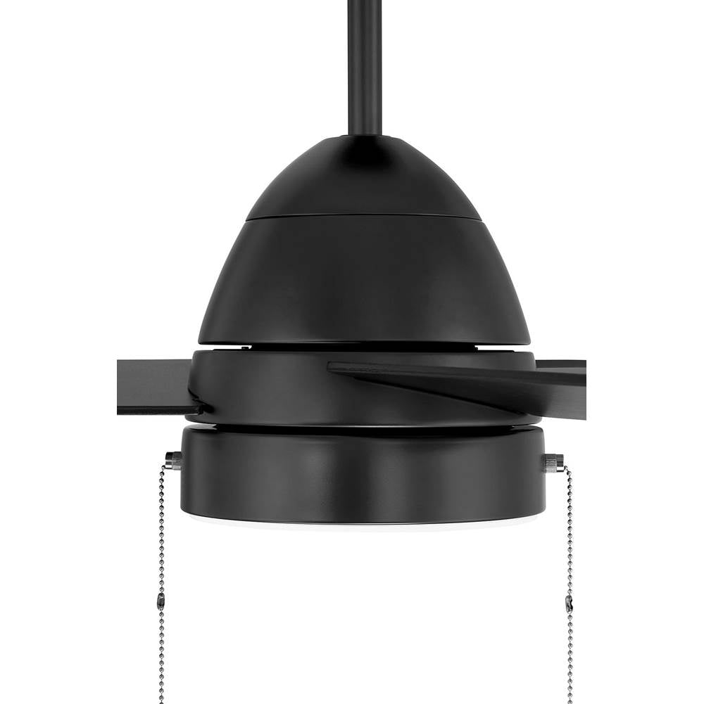 Craftmade CZY52FB3 Flat Black Cozy 52'' 3-blade Ceiling Fan With Pull Chain In Flat Black With Flat Black Blades, Light Kit Included (optional) Image 7