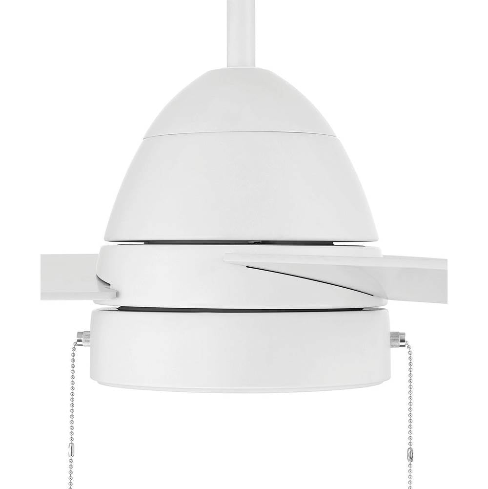 Craftmade CZY52W3 White Cozy 52'' 3-blade Ceiling Fan With Pull Chain In White With White Blades, Light Kit Included (optional) Image 7