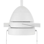 Craftmade CZY52W3 White Cozy 52'' 3-blade Ceiling Fan With Pull Chain In White With White Blades, Light Kit Included (optional) Image 7
