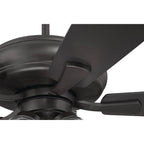 Craftmade ECF104CBZ5-CBZWLN Classic Bronze Eos 52'' 5-blade Clear 4 Light Ceiling Fan In Classic Bronze With Classic Bronze/walnut Blades, Integrated Light Kit Image 5