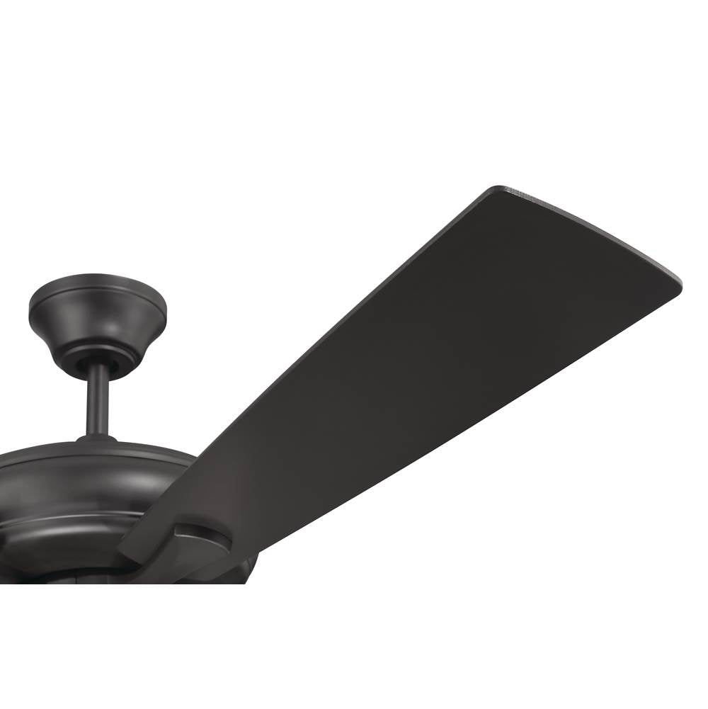 Craftmade ECF104CBZ5-CBZWLN Classic Bronze Eos 52'' 5-blade Clear 4 Light Ceiling Fan In Classic Bronze With Classic Bronze/walnut Blades, Integrated Light Kit Image 4