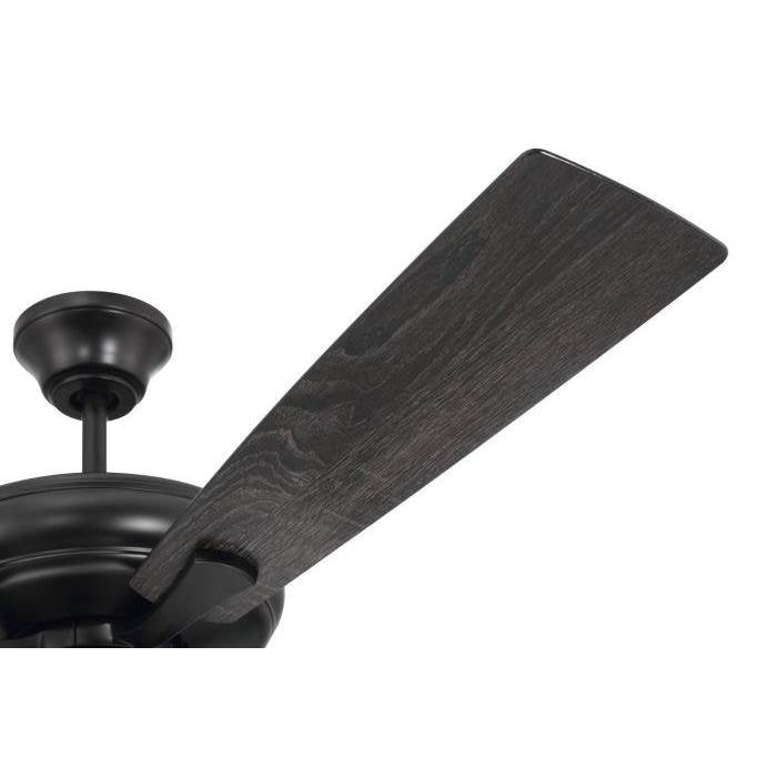 Craftmade ECF114FB5-FBGW Flat Black Eos 52'' 5-blade Frost 4 Light Ceiling Fan In Flat Black W/ Flat Black/greywood Blades; Integrated Light Kit Image 5