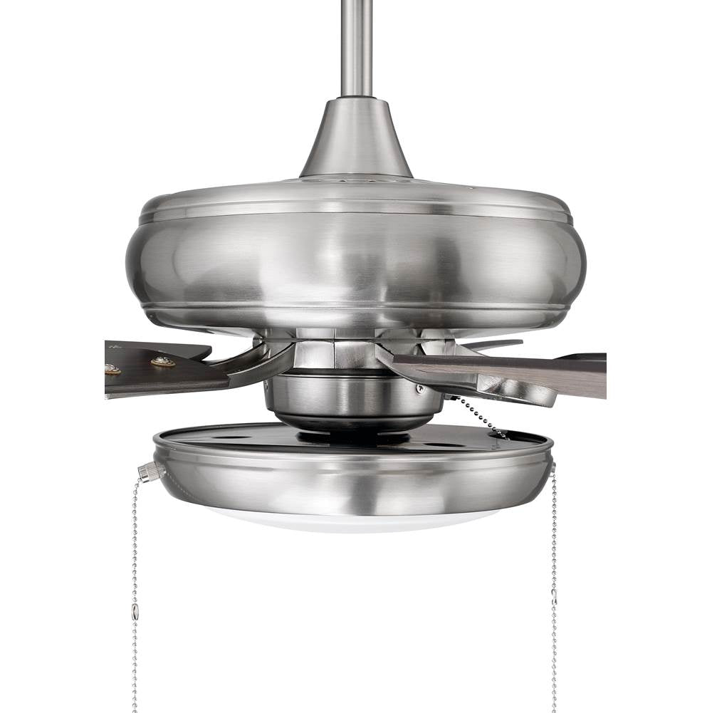 Craftmade ECF119BNK5-DWWLN Brushed Polished Nickel Eos 52'' 5-blade Ceiling Fan In Brushed Polished Nickel With Driftwood/walnut Blades, Led Pan Light Kit Included (optional) Image 7