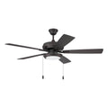 Craftmade ECF119CBZ5-CBZWLN Classic Bronze Eos 52'' 5-blade Ceiling Fan In Classic Bronze With Classic Bronze/walnut Blades, Led Pan Light Kit Included (optional) Image 1