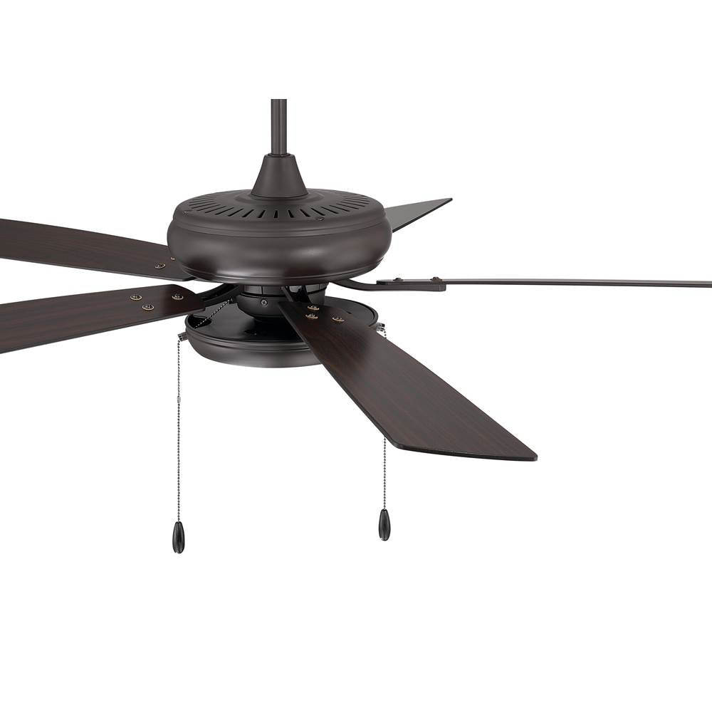 Craftmade ECF119CBZ5-CBZWLN Classic Bronze Eos 52'' 5-blade Ceiling Fan In Classic Bronze With Classic Bronze/walnut Blades, Led Pan Light Kit Included (optional) Image 3