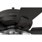 Craftmade ECF201CBZ5-CBZWLN Classic Bronze Eos 52'' 5-blade Clear 2 Light Bowl Ceiling Fan In Classic Bronze With Classic Bronze/walnut Blades, Light Kit Included (optional) Image 4