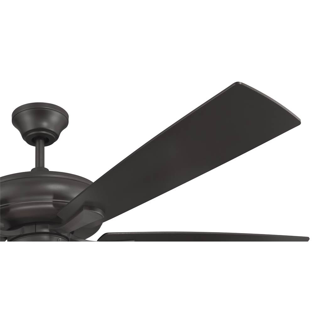 Craftmade ECF211CBZ5-CBZWLN Classic Bronze Eos 52'' 5-blade Frost 2 Light Bowl Ceiling Fan In Classic Bronze With Classic Bronze/walnut Blades, Light Kit Included (optional) Image 4