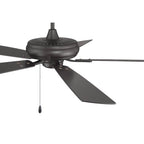 Craftmade ECF52CBZ5-CBZWLN Classic Bronze Eos 52'' 5-blade Ceiling Fan In Classic Bronze With Classic Bronze/walnut Blades, Light Kit Optional (not Included) Image 5