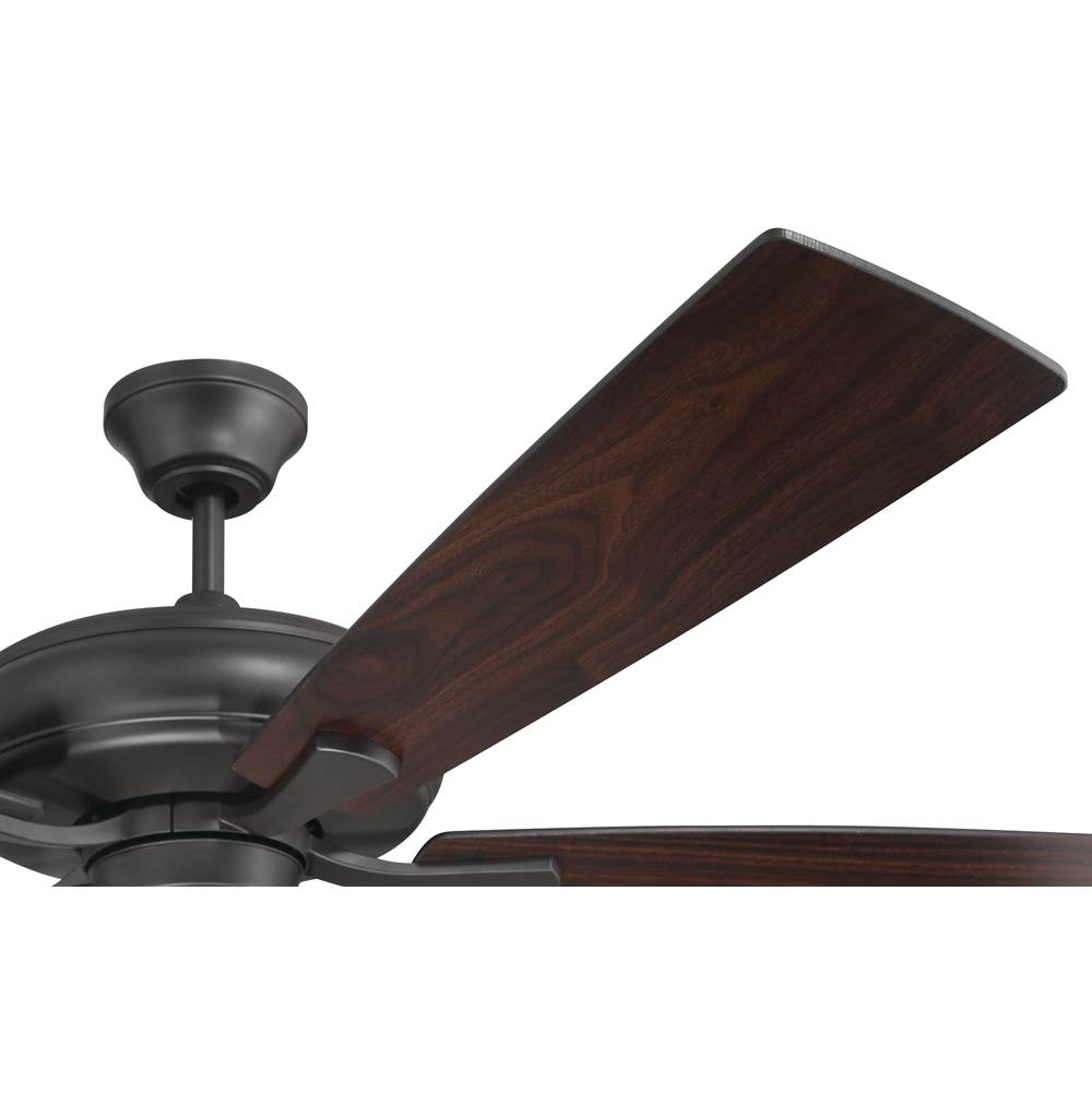 Craftmade ECF52CBZ5-CBZWLN Classic Bronze Eos 52'' 5-blade Ceiling Fan In Classic Bronze With Classic Bronze/walnut Blades, Light Kit Optional (not Included) Image 4