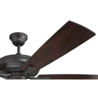 Craftmade ECF52CBZ5-CBZWLN Classic Bronze Eos 52'' 5-blade Ceiling Fan In Classic Bronze With Classic Bronze/walnut Blades, Light Kit Optional (not Included) Image 4