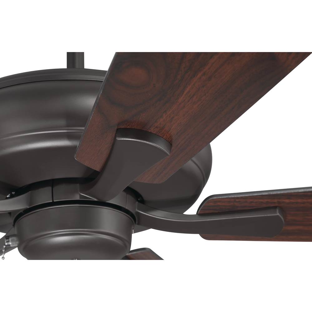 Craftmade ECF52CBZ5-CBZWLN Classic Bronze Eos 52'' 5-blade Ceiling Fan In Classic Bronze With Classic Bronze/walnut Blades, Light Kit Optional (not Included) Image 3