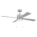 Craftmade EMCY52BNK4-PC Brushed Polished Nickel Energy Star Mccoy 52'' 4-blade Ceiling Fan In Brushed Polished Nickel With Brushed Nickel Blades, Light Kit Included (optional) Image 1