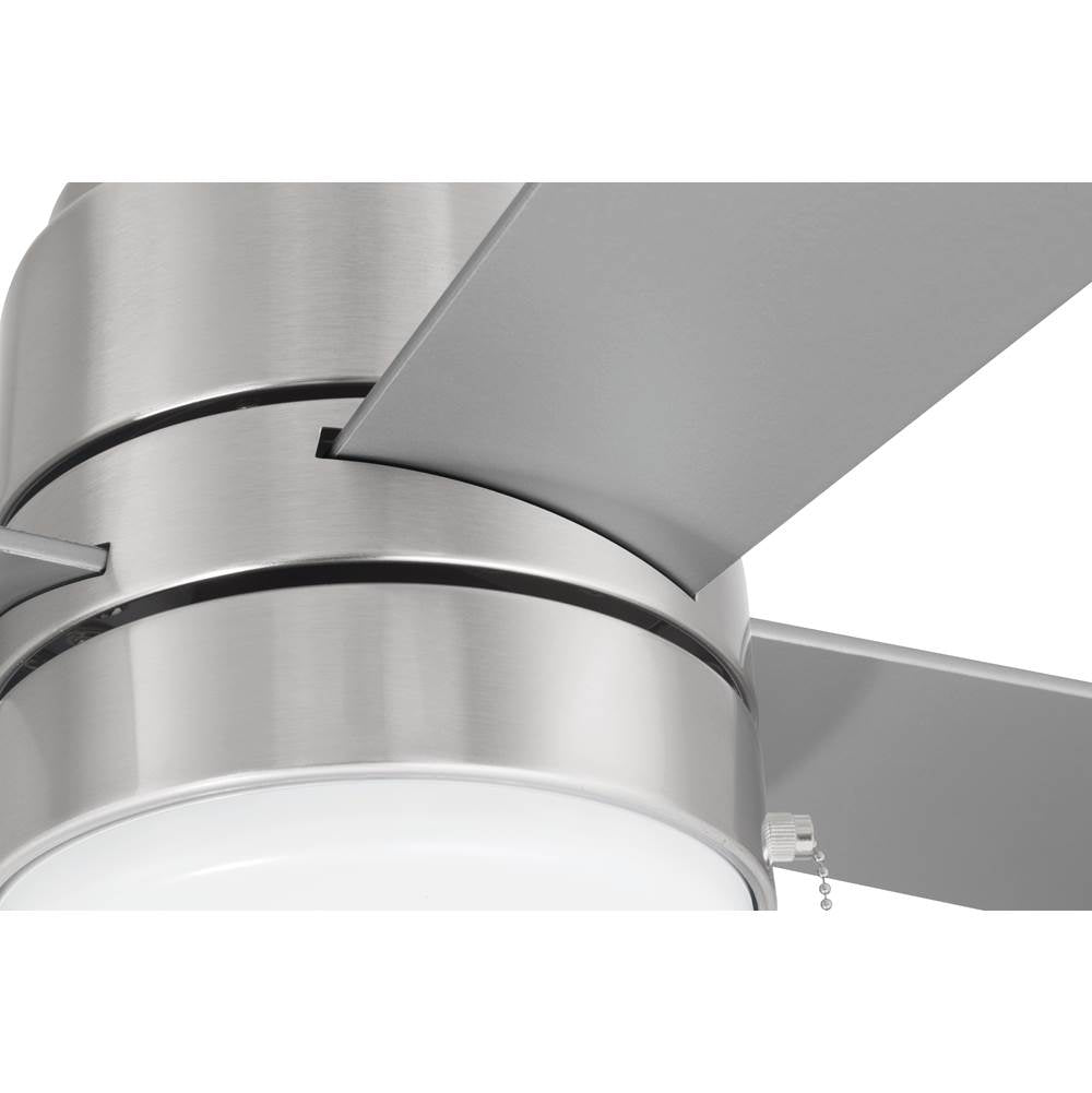 Craftmade EMCY52BNK4-PC Brushed Polished Nickel Energy Star Mccoy 52'' 4-blade Ceiling Fan In Brushed Polished Nickel With Brushed Nickel Blades, Light Kit Included (optional) Image 5