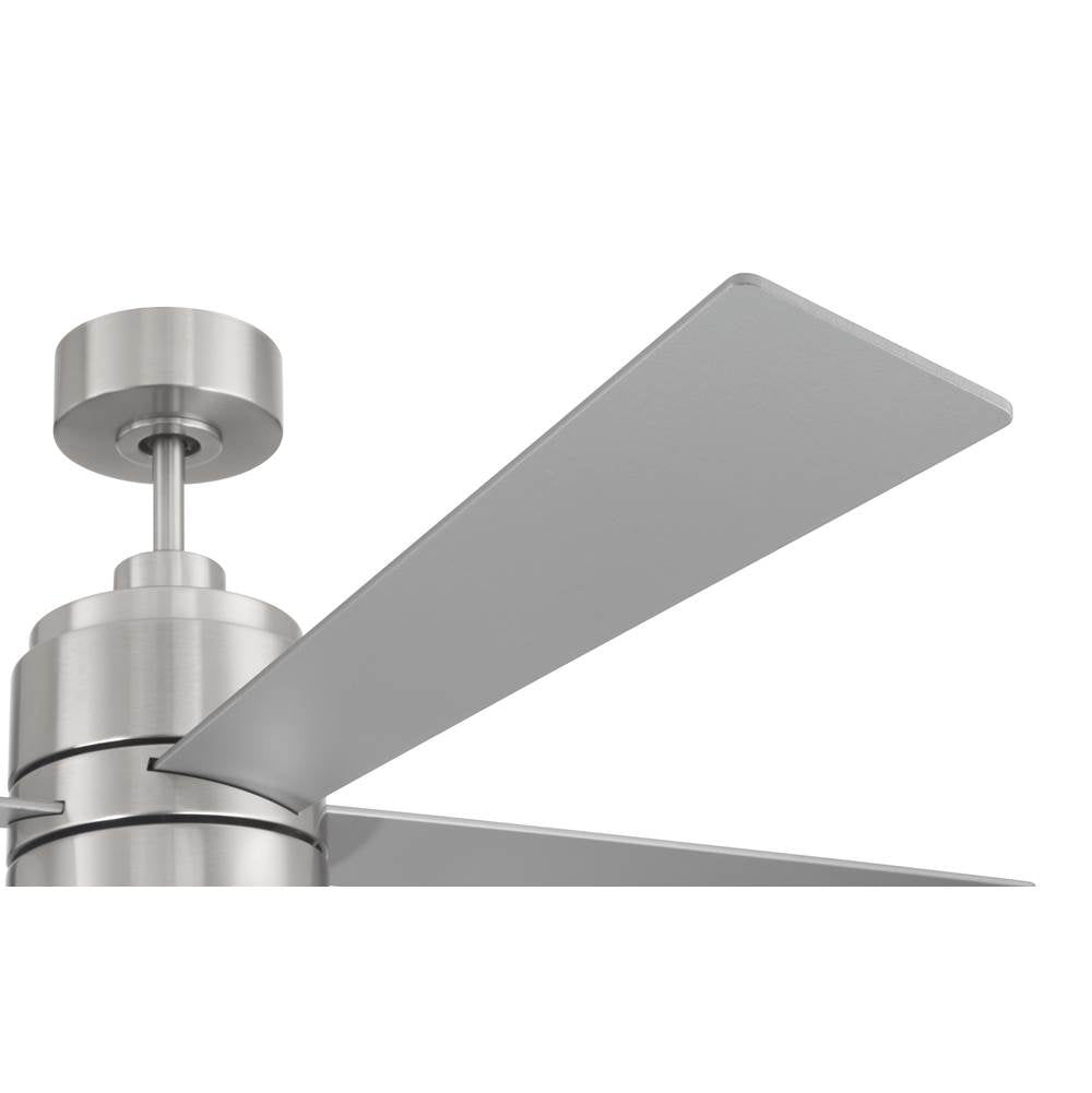 Craftmade EMCY52BNK4-PC Brushed Polished Nickel Energy Star Mccoy 52'' 4-blade Ceiling Fan In Brushed Polished Nickel With Brushed Nickel Blades, Light Kit Included (optional) Image 4