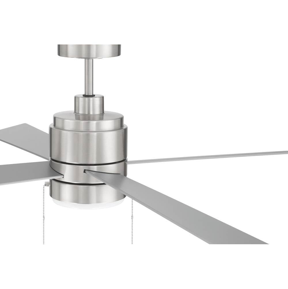 Craftmade EMCY52BNK4-PC Brushed Polished Nickel Energy Star Mccoy 52'' 4-blade Ceiling Fan In Brushed Polished Nickel With Brushed Nickel Blades, Light Kit Included (optional) Image 3