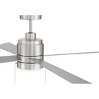 Craftmade EMCY52BNK4-PC Brushed Polished Nickel Energy Star Mccoy 52'' 4-blade Ceiling Fan In Brushed Polished Nickel With Brushed Nickel Blades, Light Kit Included (optional) Image 3