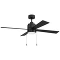 Craftmade EMCY52FB4-PC Flat Black Energy Star Mccoy 52'' 4-blade Ceiling Fan In Flat Black With Flat Black Blades, Light Kit Included (optional) Image 1