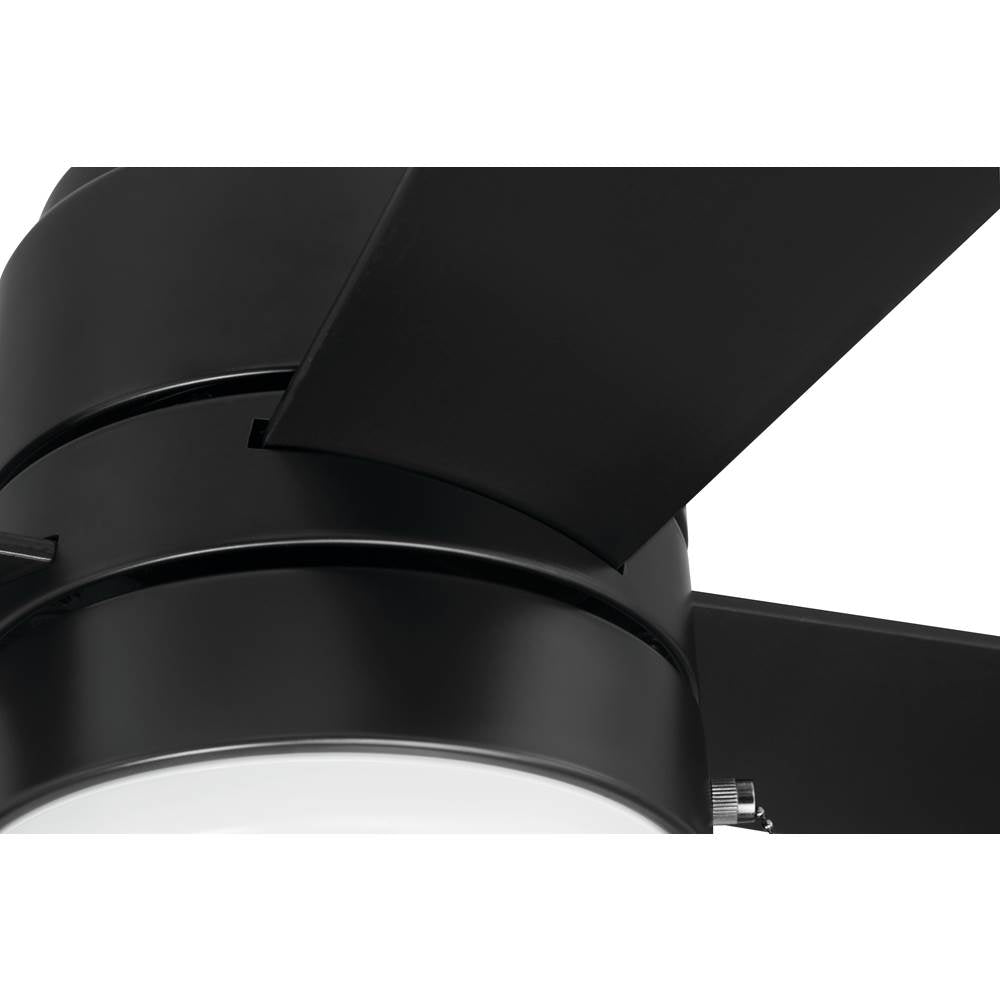 Craftmade EMCY52FB4-PC Flat Black Energy Star Mccoy 52'' 4-blade Ceiling Fan In Flat Black With Flat Black Blades, Light Kit Included (optional) Image 5
