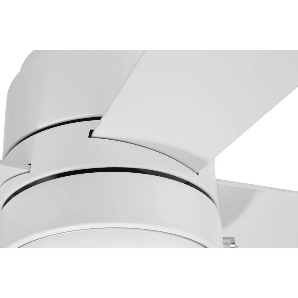 Craftmade EMCY52W4-PC White Energy Star Mccoy 52'' 4-blade Ceiling Fan In White With White Blades, Light Kit Included (optional) Image 5